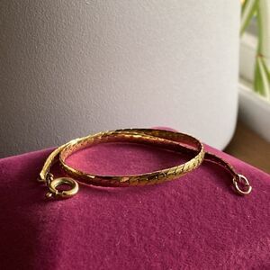 💛 Vintage Gold Plated Nickel Silver Bracelet